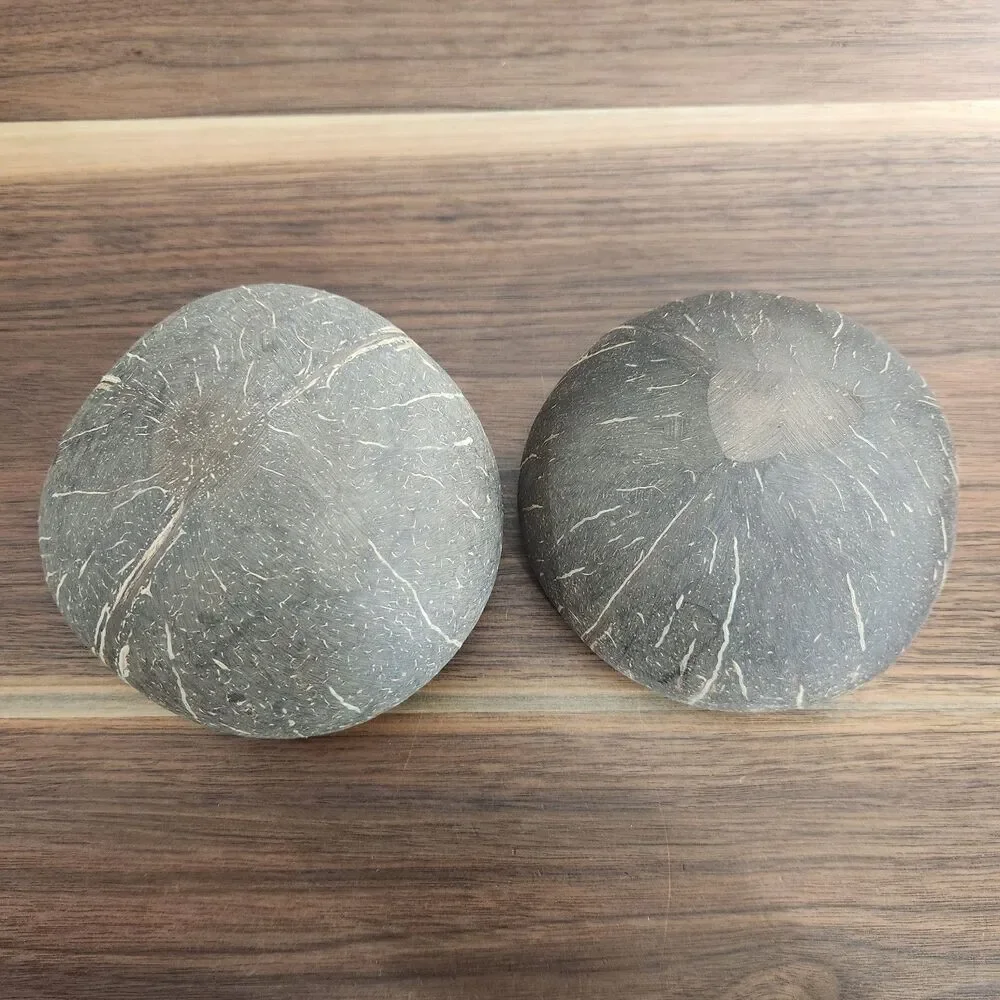 Superbee Set of 3 Coconut Shell Bowls Reusable Eco-Friendly Handmade Zero Waste